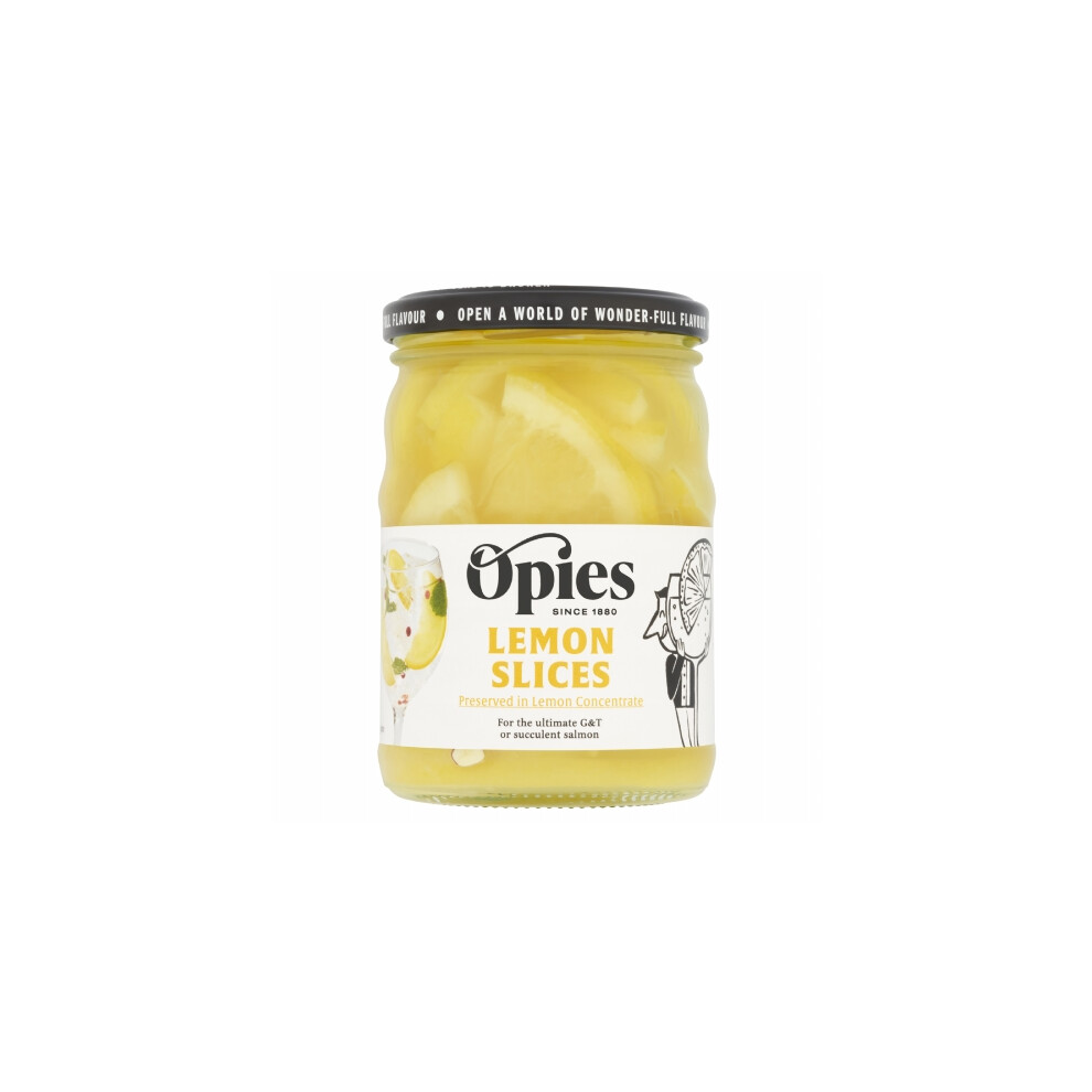 OPIES Sliced Lemons in Lemon Juice 350g (Pack of 6)