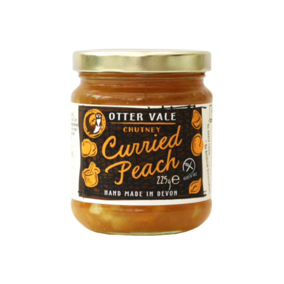 OTTER VALE Curried Peach Chutney 225g (Pack Of 6)