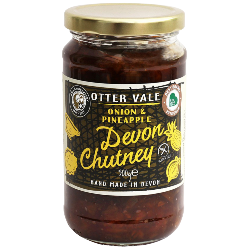 OTTER VALE Devon Chutney (Onion & Pineapple) 500g (Pack of 6)