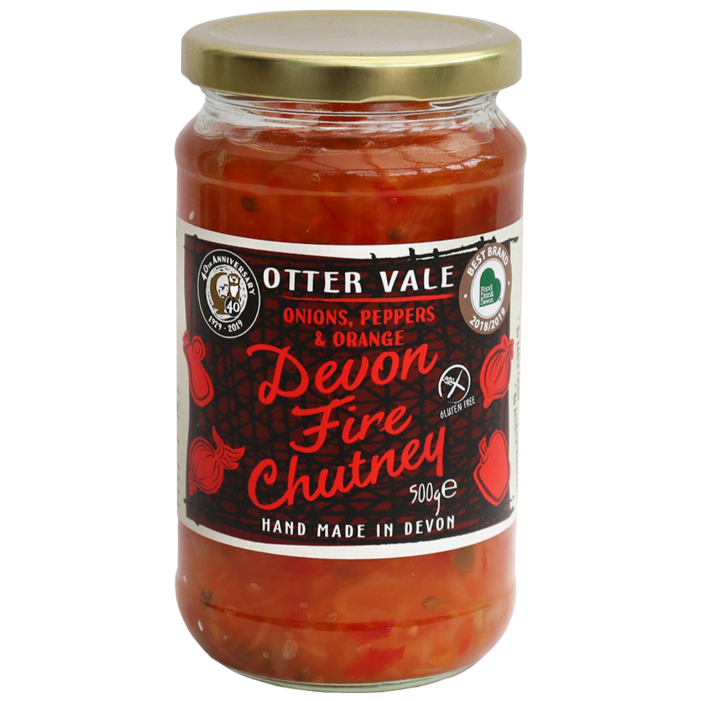 OTTER VALE Devon Fire Chutney 500g (Pack of 6)