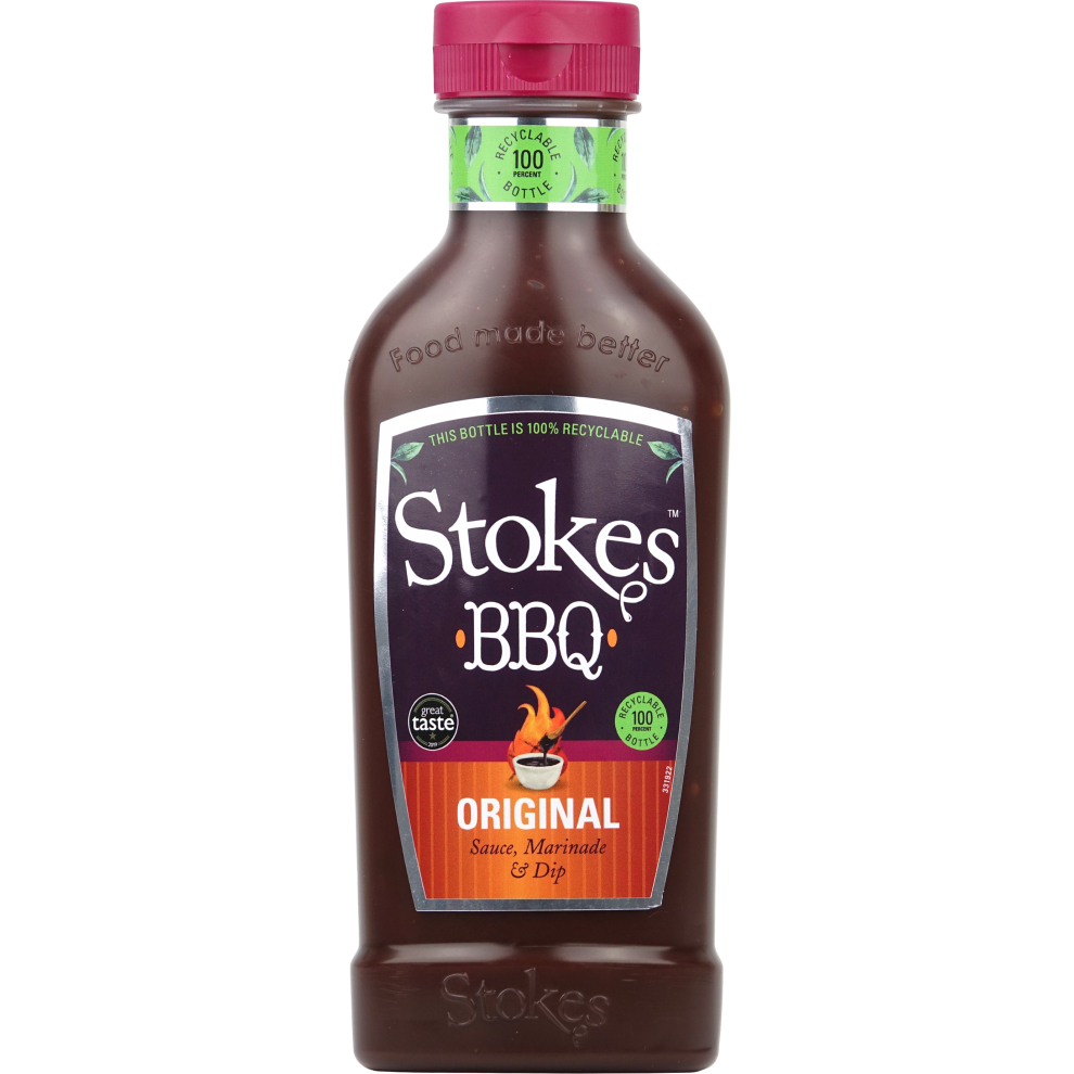Anne Stokes Stokes Original Bbq Sauce - Squeezy 510G (Pack Of 10)