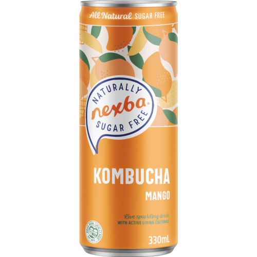 NEXBA Kombucha - Mango 330ml (Pack of 12)