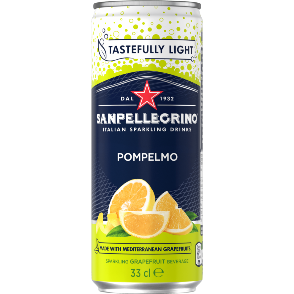 SAN PELLEGRINO Pompelmo (Grapefruit) 330ml (Pack of 12)