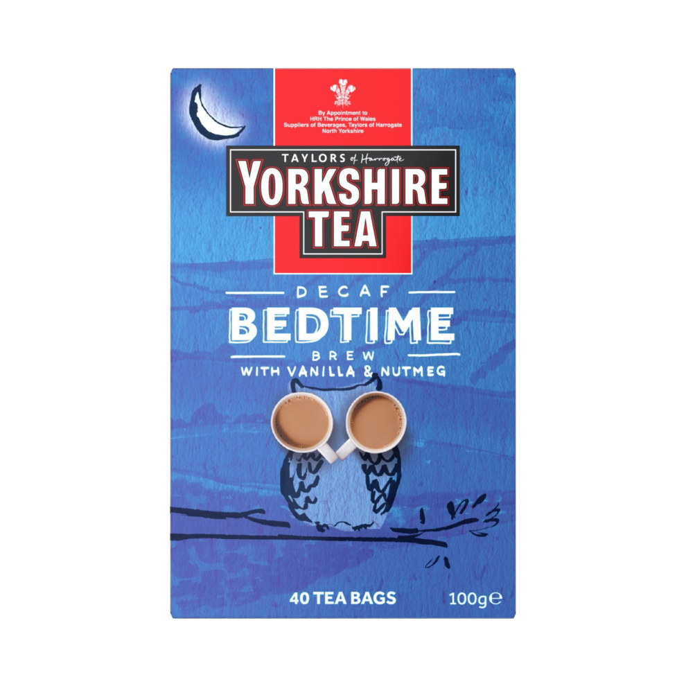 Taylors Yorkshire Tea Decaf Bedtime Brew - 40 Teabags 100G (Pack Of 4)