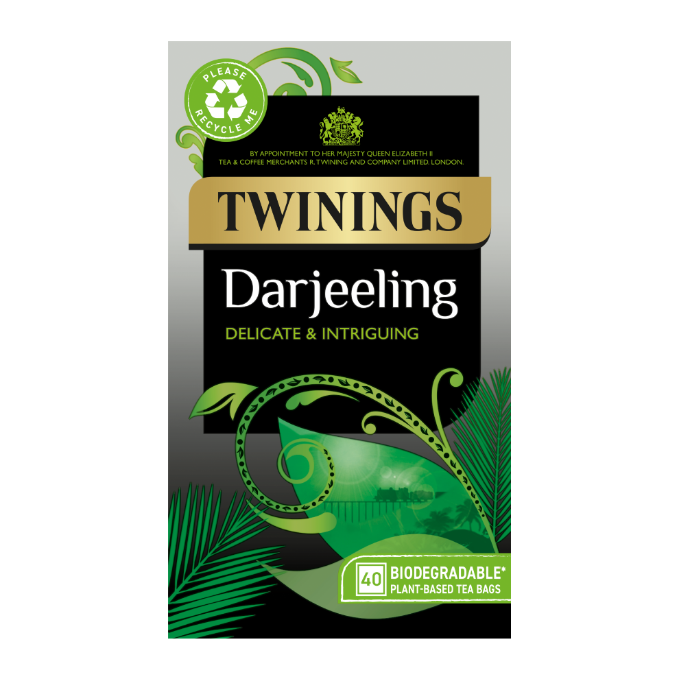 Twinings Darjeeling Teabags 40'S (Pack Of 4)