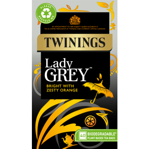 Twinings TWININGS Lady Grey Teabags 40's (Pack of 4)