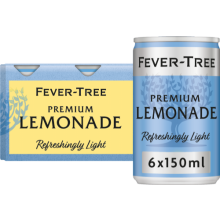FEVER-TREE Light Lemonade - Cans (6x150ml) (Pack of 4)