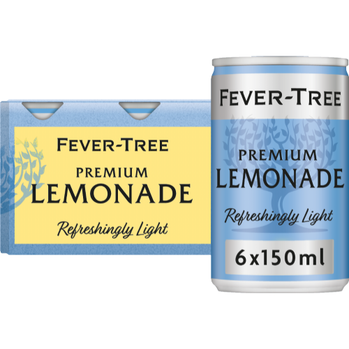 FEVER-TREE Light Lemonade - Cans (6x150ml) (Pack of 4)