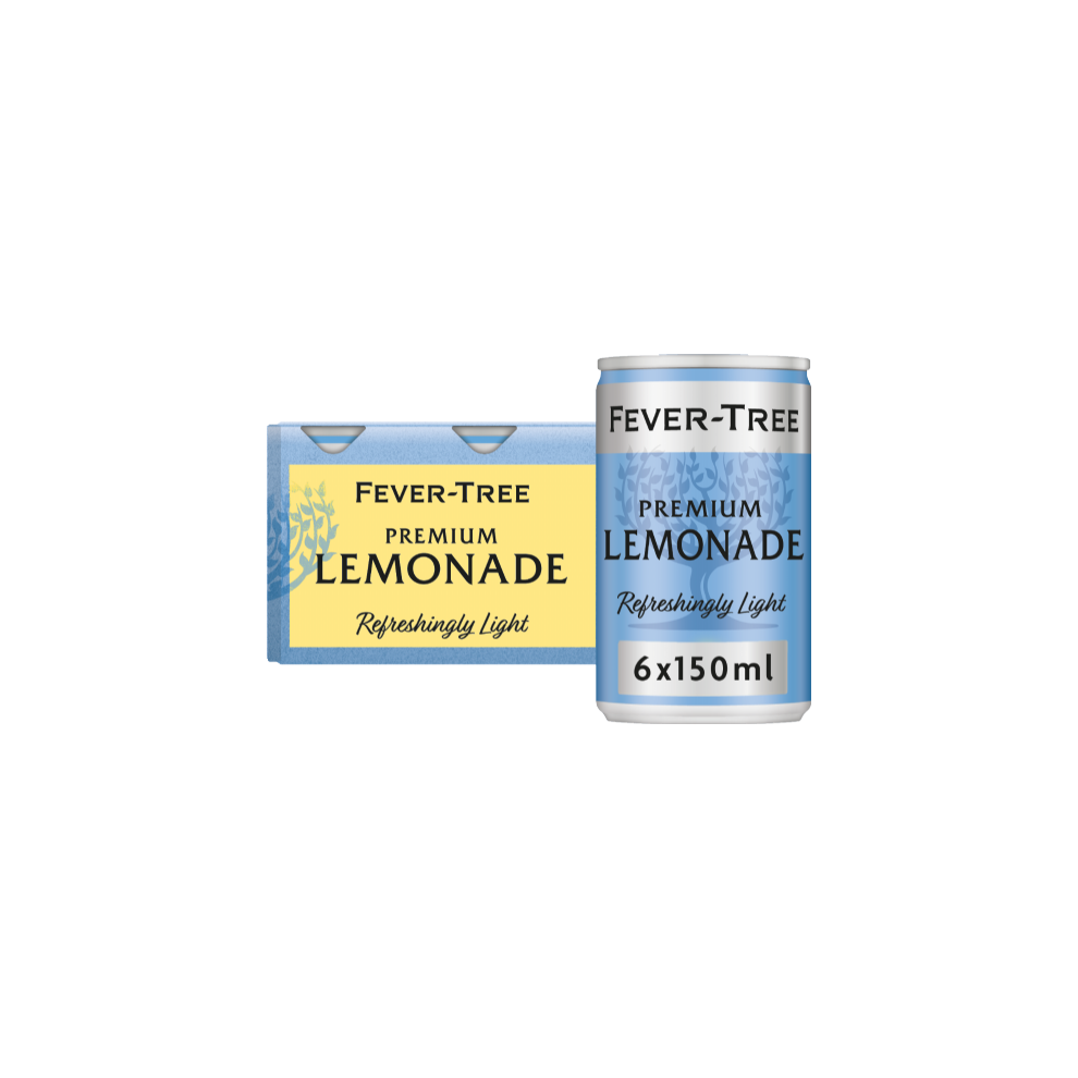 FEVER-TREE Light Lemonade - Cans (6x150ml) (Pack of 4)