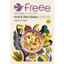 DOVES FARM Freee - Fruit & Fibre Flakes 375g (Pack of 5)