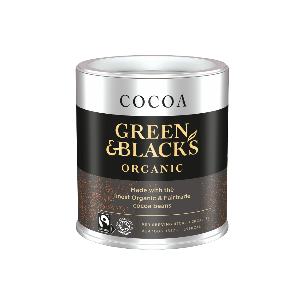 GREEN & BLACK'S Organic Cocoa 125g (Pack of 6)