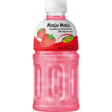 MOGU MOGU Strawberry Flavoured Drink with Nata de Coco 320ml (Pack of 6)