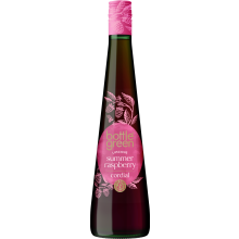BOTTLEGREEN Summer Raspberry Cordial 500ml - Pack of 6, Juicy Raspberry Flavour for Summer Refreshment