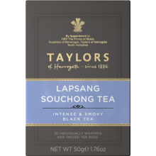 TAYLORS Lapsang Souchong Tea - 20 Teabags 50g (Pack of 6)