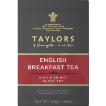 Taylors of Harrogate English Breakfast Tea Bags 50g