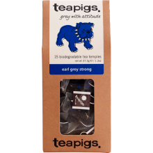 TEAPIGS 15 Earl Grey Strong 37.5g (Pack of 6)