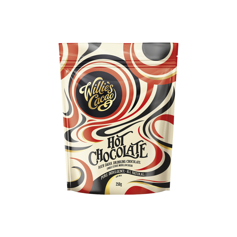 Johnson,-Blind-Willie Willie's Cacao Hot Chocolate - Medellin Cocoa 250G (Pack Of 8)