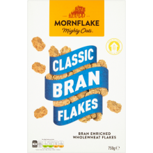 MORNFLAKE Bran Flakes 750g (Pack of 8)