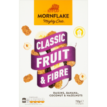MORNFLAKE Fruit & Fibre 750g (Pack of 8)