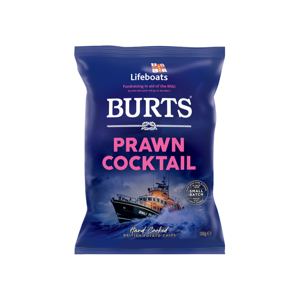 BURTS Potato Chips - Prawn Cocktail 150g (Pack of 10)