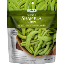 DJ&A Crispy Sugar Snap Pea Crisps 30g (Pack of 10)