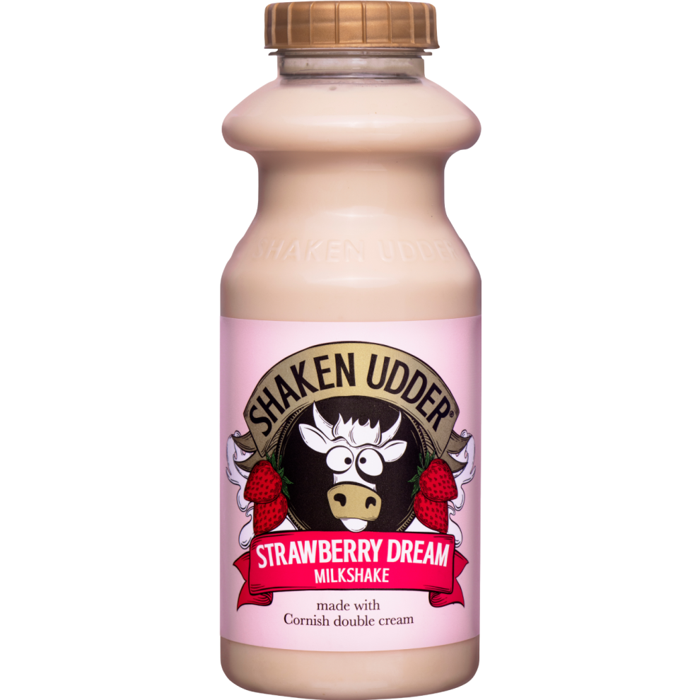 SHAKEN UDDER Strawberry Dream Milkshake - Bottle 330ml (Pack of 10)