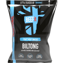BEEFIT Truly Traditional Steak Biltong 30g (Pack of 12)