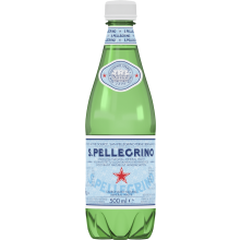 SAN PELLEGRINO Sparkling Natural Mineral Water - PET 500ml (Pack of 12)