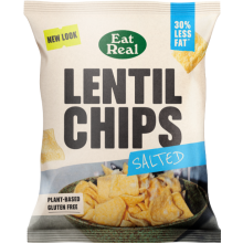 EAT REAL Lentil Chips - Salted 40g (Pack of 18)