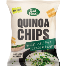 EAT REAL Quinoa Chips - Sour Cream & Chive 40g (Pack of 18)