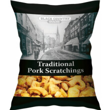 BLACK COUNTRY SNACKS Traditional Pork Scratchings 80g (Pack of 24)