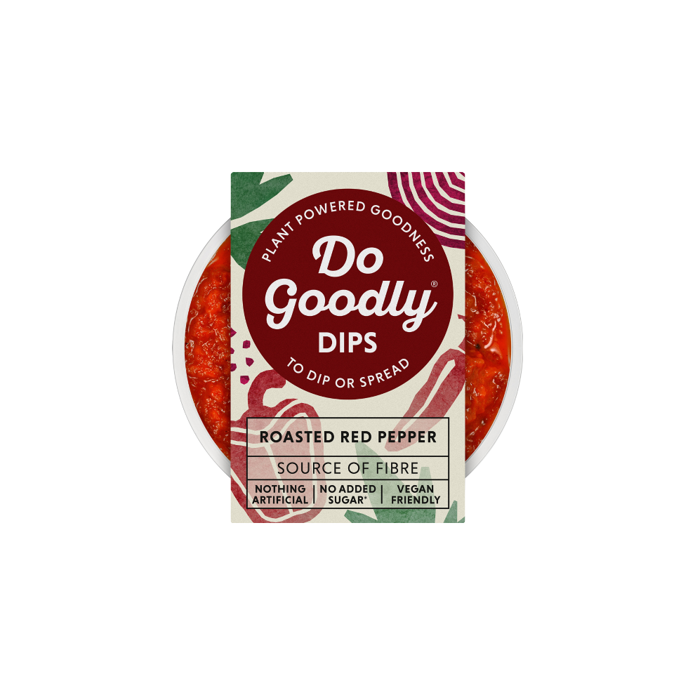 DO GOODLY DIPS Roasted Red Pepper 150g (Pack of 6)