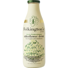 FOLKINGTON'S Old-Fashioned Elderflower Drink 1000ml (Pack of 6)