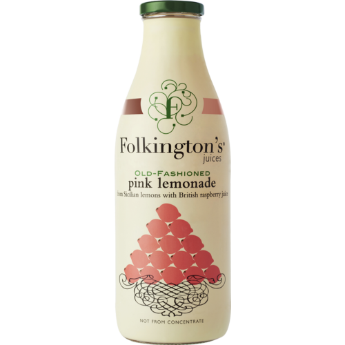 FOLKINGTON'S Old-Fashioned Pink Lemonade 1000ml (Pack of 6)