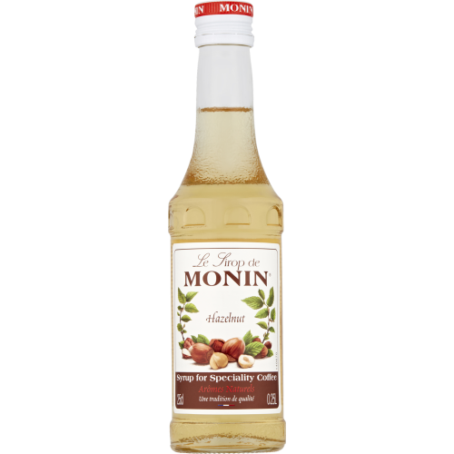 MONIN Hazelnut Syrup 25cl (Pack of 6)