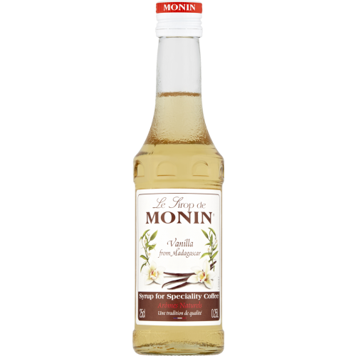 MONIN Vanilla Syrup 25cl (Pack of 6)