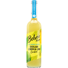 BELVOIR No Added Sugar Sicilian Lemon & Lime Cordial 50cl (Pack of 6)