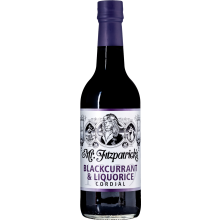 MR FITZPATRICK'S Blackcurrant & Liquorice Cordial 500ml (Pack of 6)