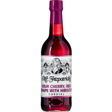 MR FITZPATRICK'S Sour Cherry, Grape & Hibiscus Cordial 500ml (Pack of 6)