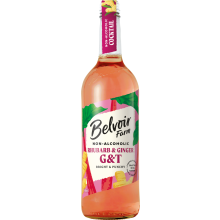 BELVOIR Non-Alcoholic Rhubarb & Ginger G&T 75cl (Pack of 6)