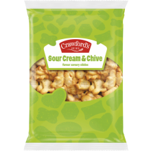 CRAWFORD'S Sour Cream & Chive Flavour Savouries 200g (Pack of 8)