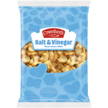 CRAWFORD'S Salt & Vinegar Flavour Savouries 200g (Pack of 8)
