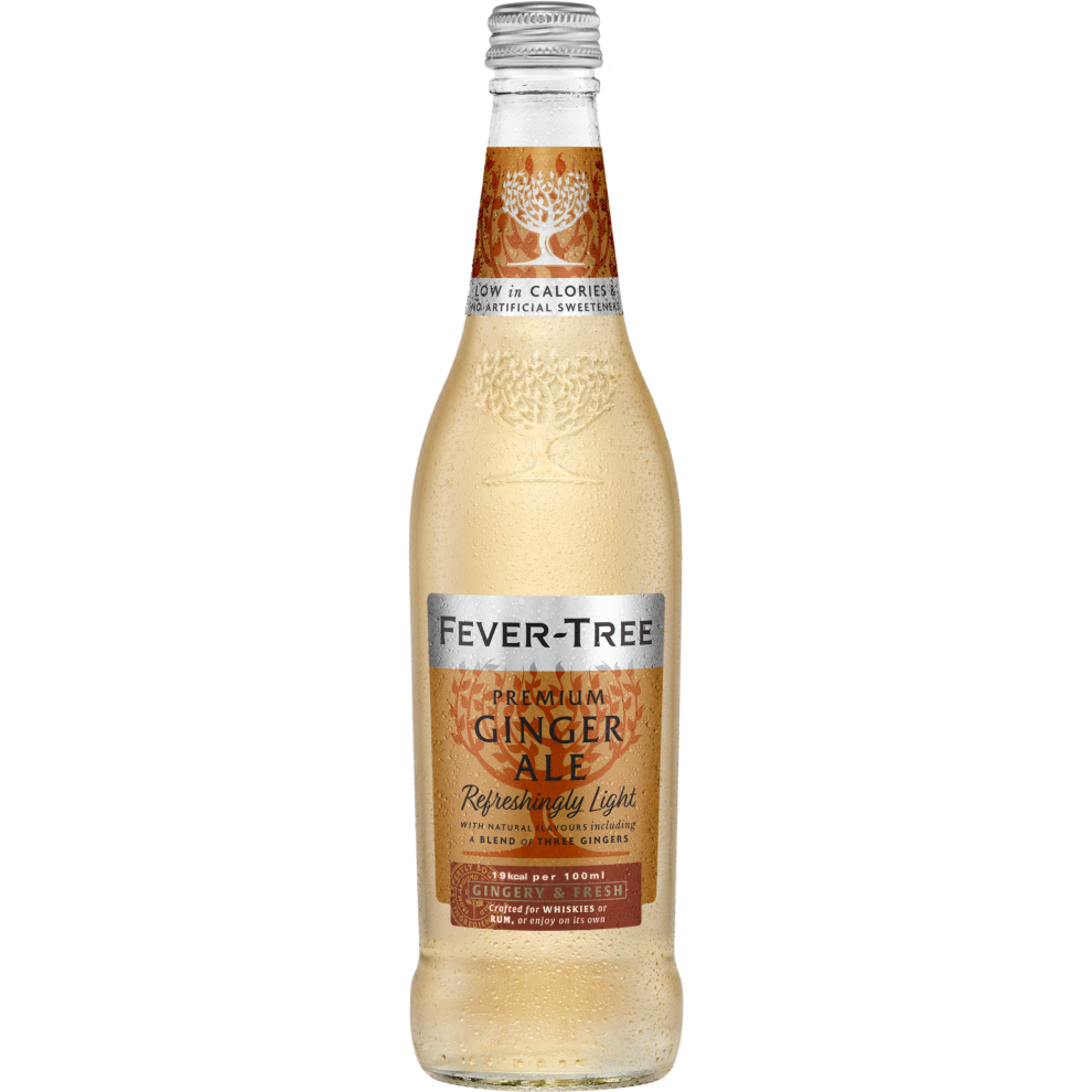 FEVER-TREE Refreshingly Light Ginger Ale 500ml (Pack of 8)