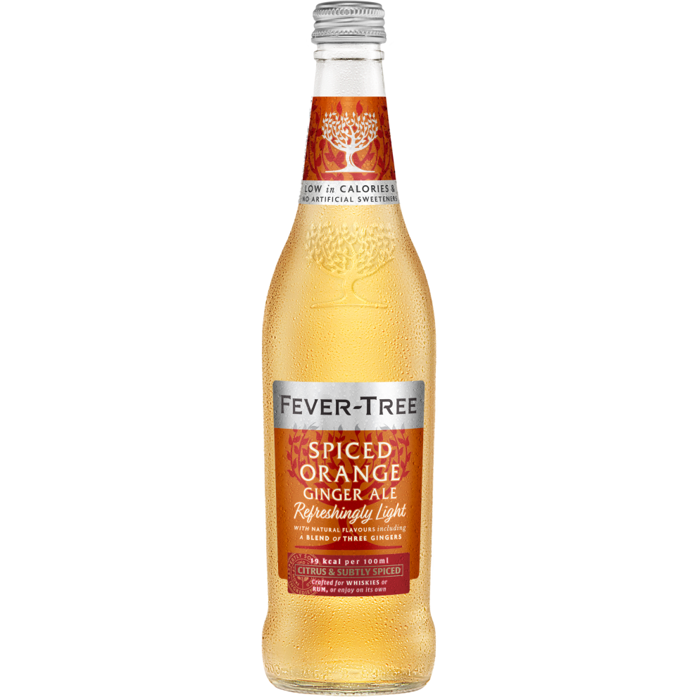 FEVER-TREE Refreshingly Light Spiced Orange Ginger Ale 500ml (Pack of 8)