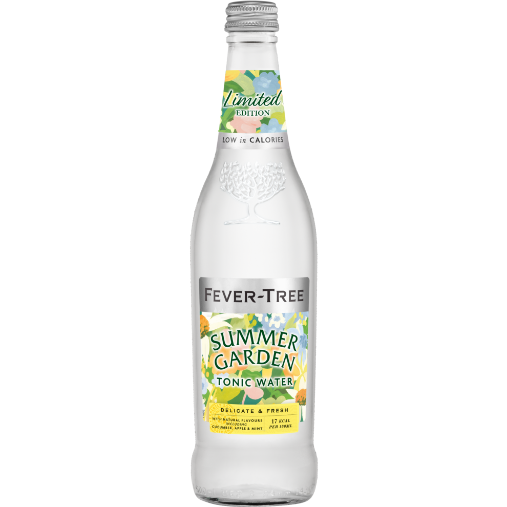 FEVER-TREE Summer Garden Tonic Water 500ml (Pack of 8)