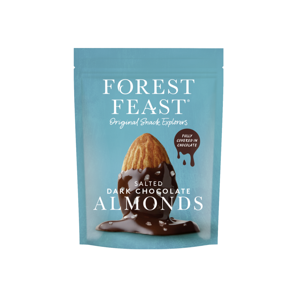 Forest Feast Salted Chocolate Almonds 120G (Pack Of 8) Dark