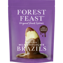 Forest Feast Belgian Milk Chocolate Brazil Nuts 120g