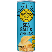THE GOOD CRISP CO. Sea Salt & Vinegar Potato Crisps (Pack of 8)