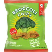 GROWERS GARDEN Broccoli Chips - Chilli 84g (Pack of 12)
