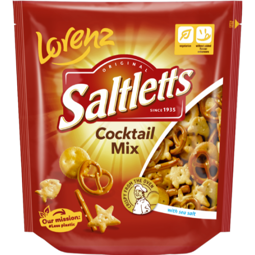 LORENZ Saltletts Cocktail Mix 180g (Pack of 12)